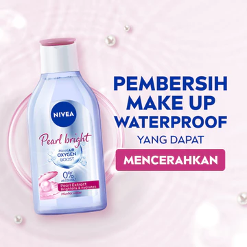 NIVEA Micellar Water MicellAir Pearl Bright 400ml Pembersih Make Up Tanpa Alkohol Makeup