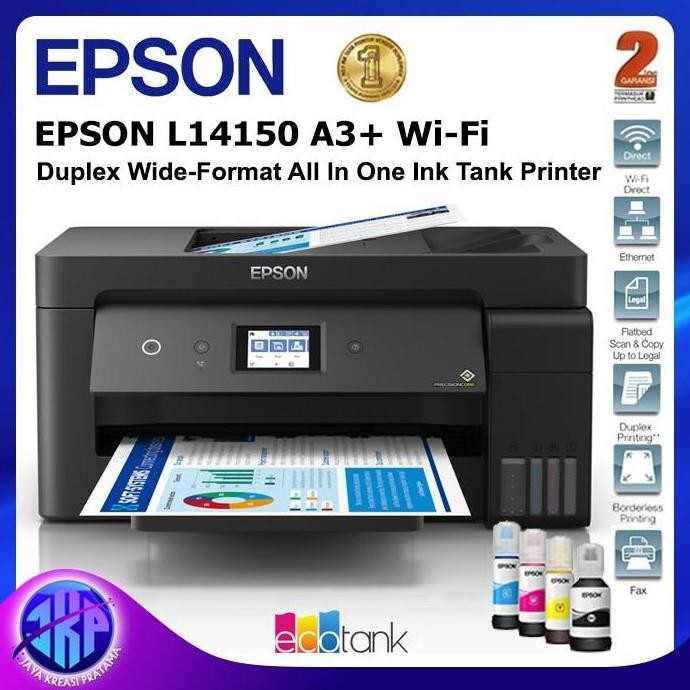 Jual TERBARU - Epson L14150 A3+ Wi-Fi Duplex Wide-Format All-in-One Ink ...