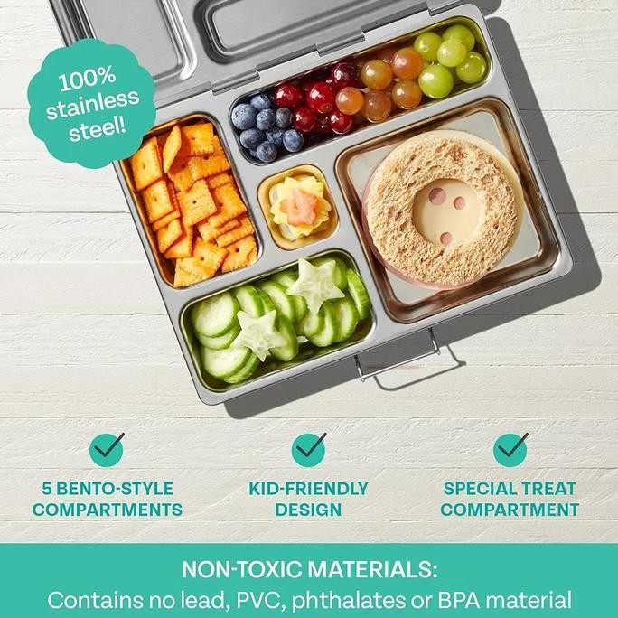 Jual PLANETBOX ROVER CLASSIC STAINLESS STEEL BENTO LUNCH BOX WITH 5 ...