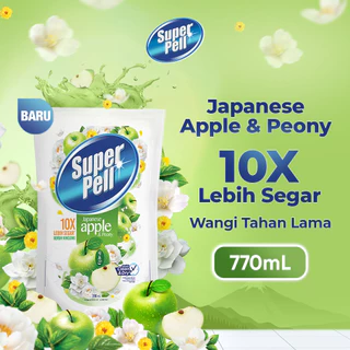 SuperPell Pembersih Lantai Pel Lantai Harum & Wangi Japanese Apple & Peony 770 mL