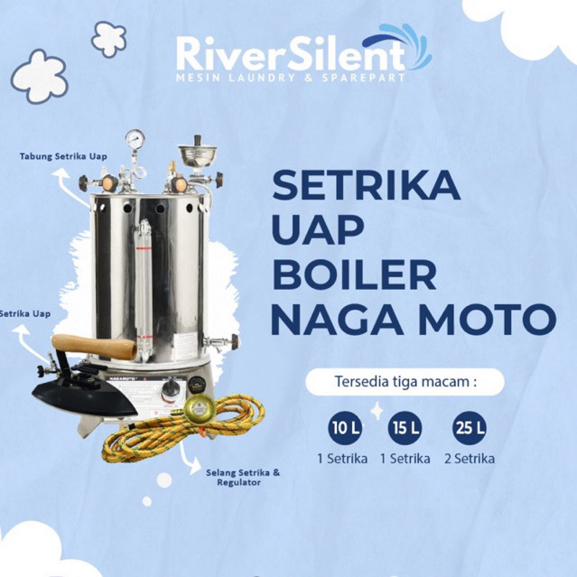 Jual setrika uap boiler gas nagamoto 15 litr | Shopee Indonesia