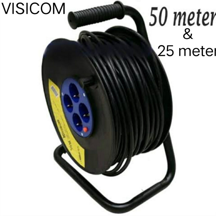 Jual ,,,,,,,] Cable roll / Kable Kabel Box 25m / 50m sambungan stop ...