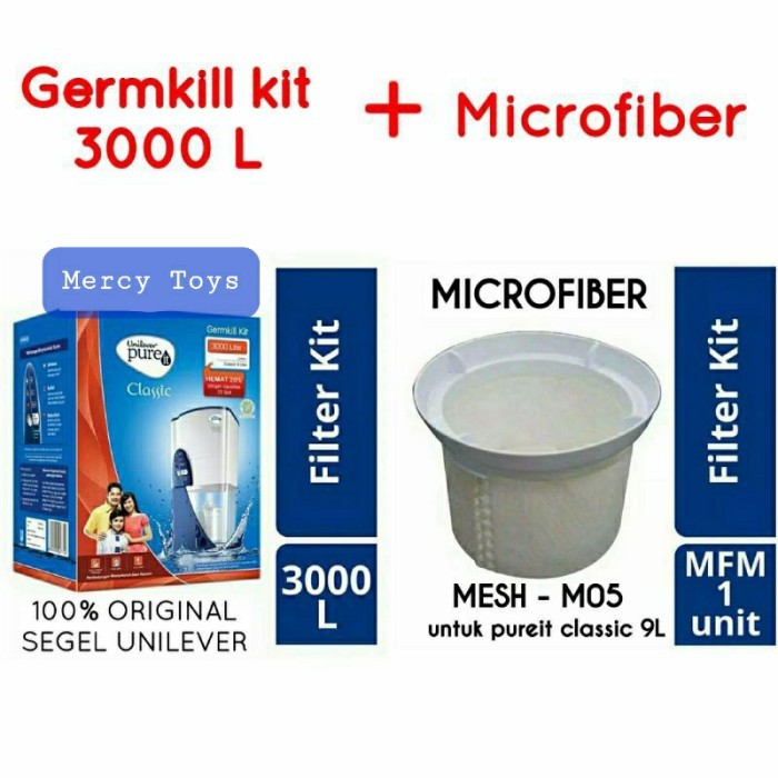 Jual PAKET BUNDLING GERMKILL KIT PUREIT 3000L DAN FILTER MICRO FIBER ...