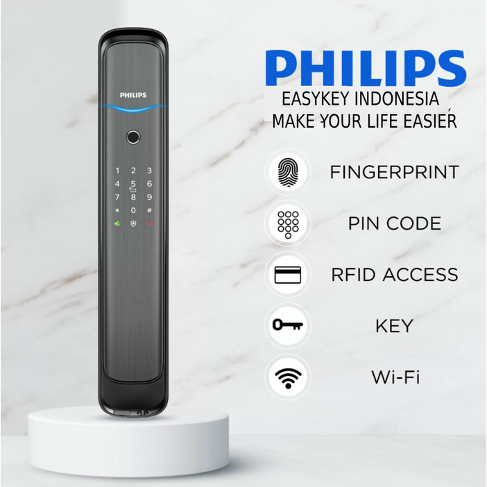 Jual Philips Digital Doorlock Easy Key 702E with Wifi Module | Shopee ...
