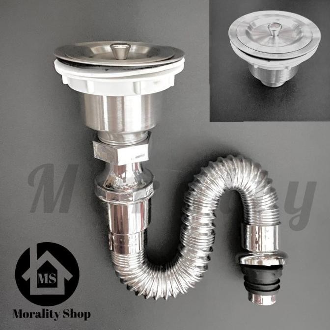 Jual AFUR SELANG SIFON WASTAFEL DAPUR SET MURAH BASIN WASTE AVUR SIPHON ...