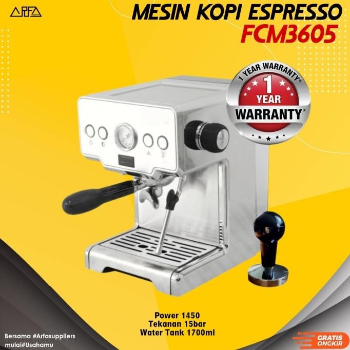 Jual Mesin Kopi Espresso Fcm3605 Garansi Resmi Hamdanazra | Shopee