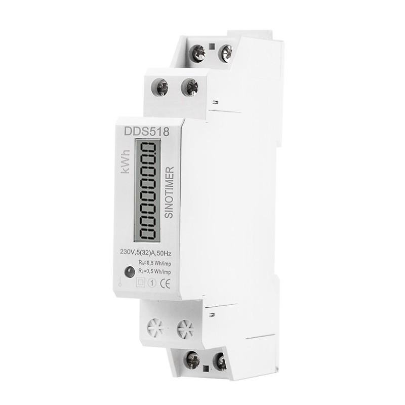 Jual New Single Phase Din Rail LCD Digital Display Electricity Power ...