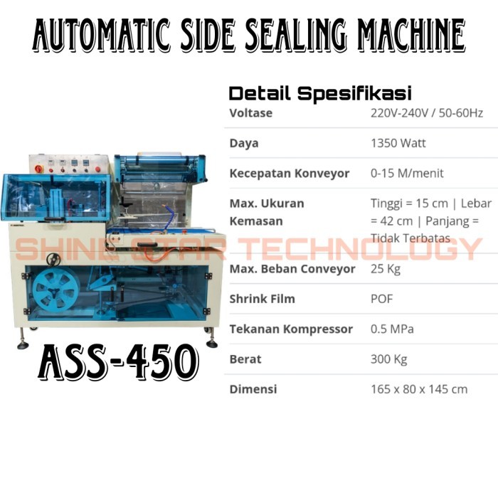 Jual Powerpack Automatic L-BAR Sealer Machine ASS-450 Mesin L Seal ...