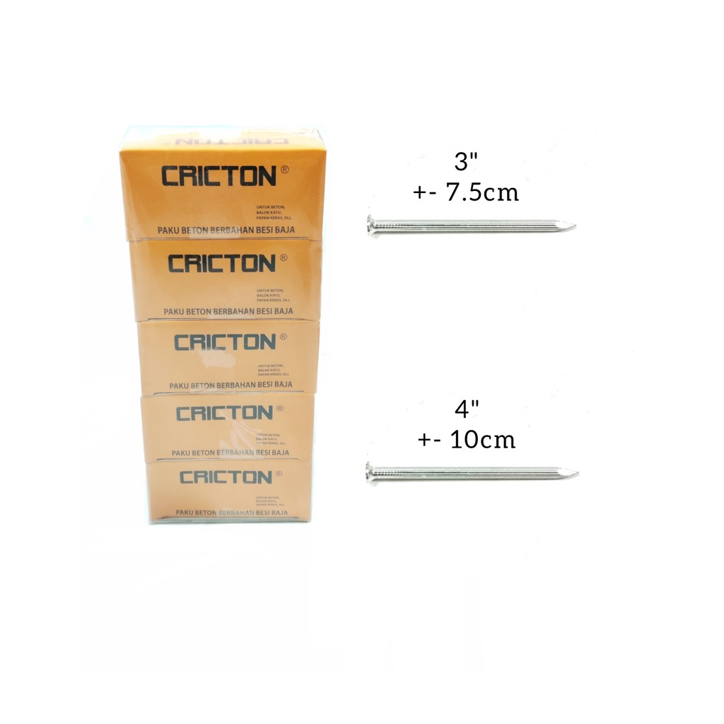 Jual Paku beton baja magnet 3inci 4inci model Marabu / Paku beton putih ...