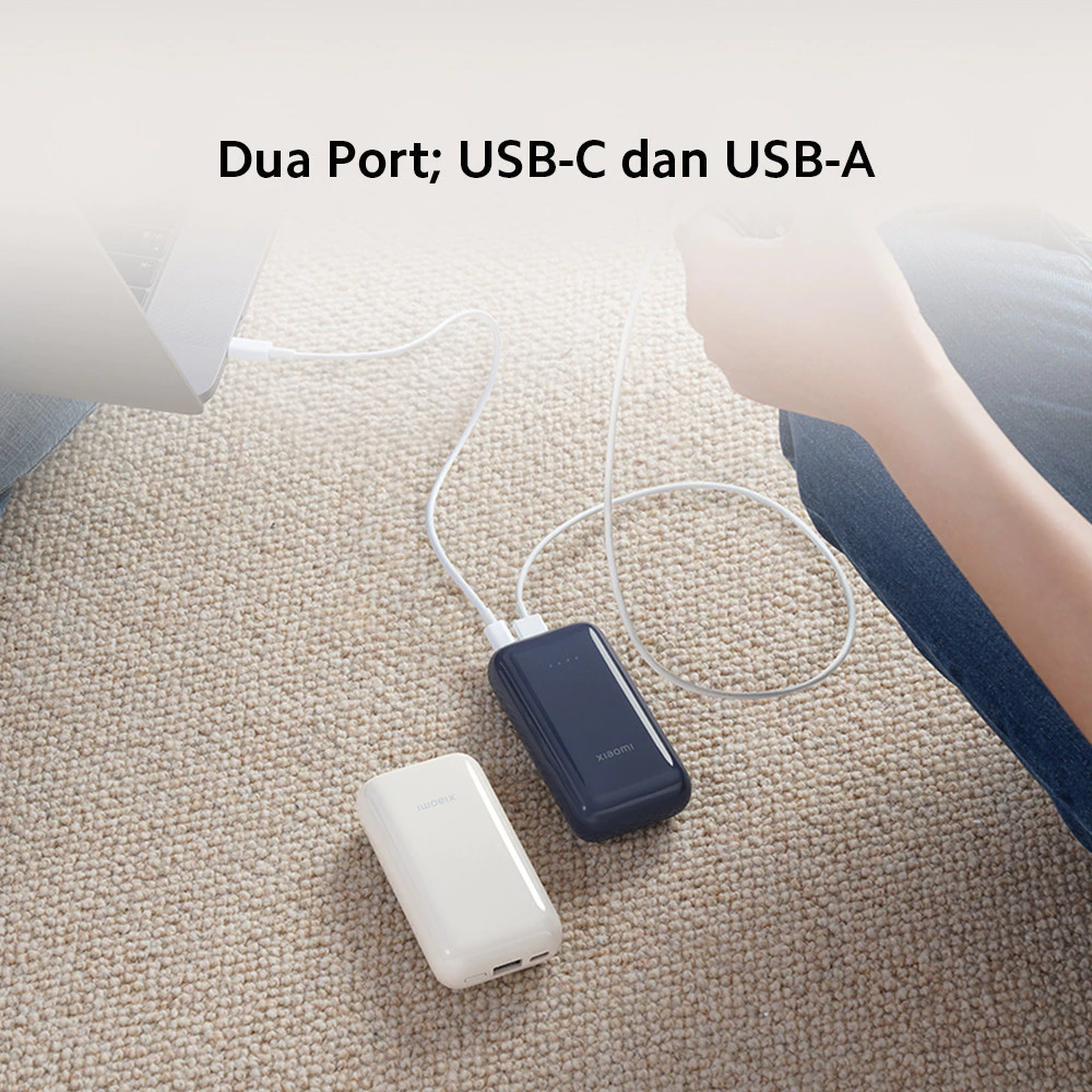 Xiaomi Power Bank 33W 10000mAh Pocket Edition Pro | Ringan dan Ringkas | Pas di Dalam Saku | Dua port USB-C dan USB-A