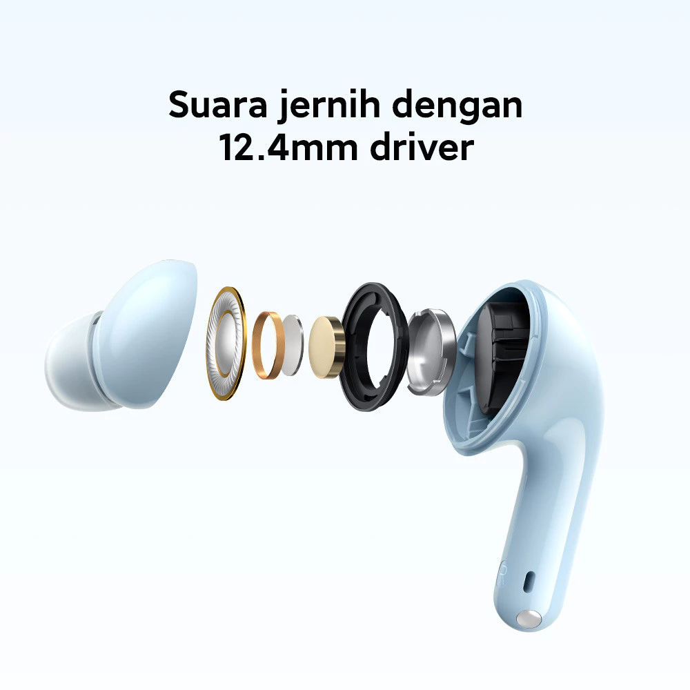 Xiaomi Redmi Buds 6 Lite | Baterai hingga 38 Jam | 40db Hybrid ANC | Suara jernih 12.4 mm driver | AI Noise Cancellation
