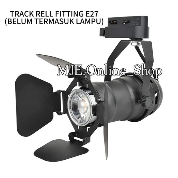 Jual KAP LAMPU SOROT TRACK RELL FITTING E27 / LAMPU STUDIO TRACK LIGHT ...