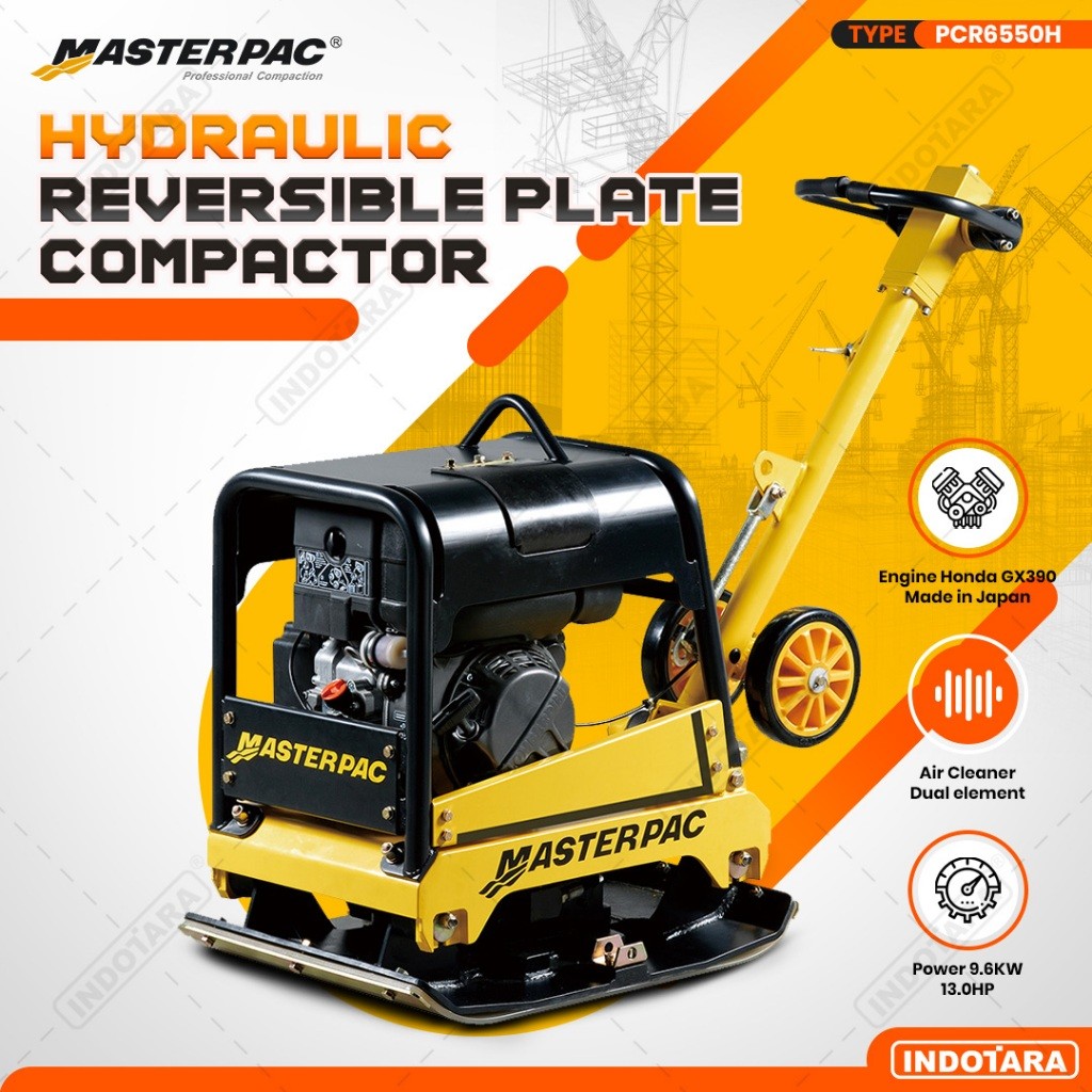 Jual Masterpac Hydraulic Reversible Plate Compactor PCR6550H | Shopee ...