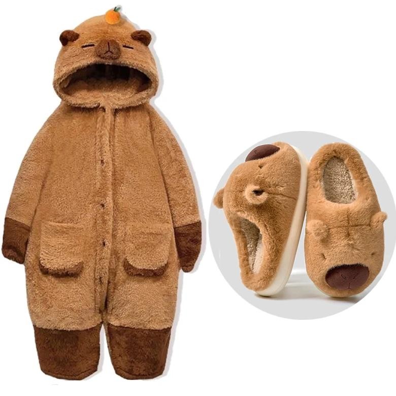 Jual Adult Capybara Robes Onesies Pajamas Cartoon Pyjama Animal ...