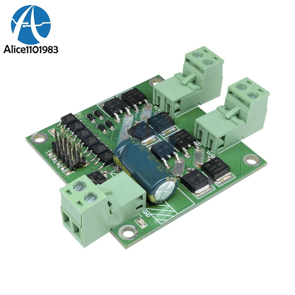 Jual DRT 12V / 24V 7A 160W Dual DC Motor Driver Module Board H-bridge ...