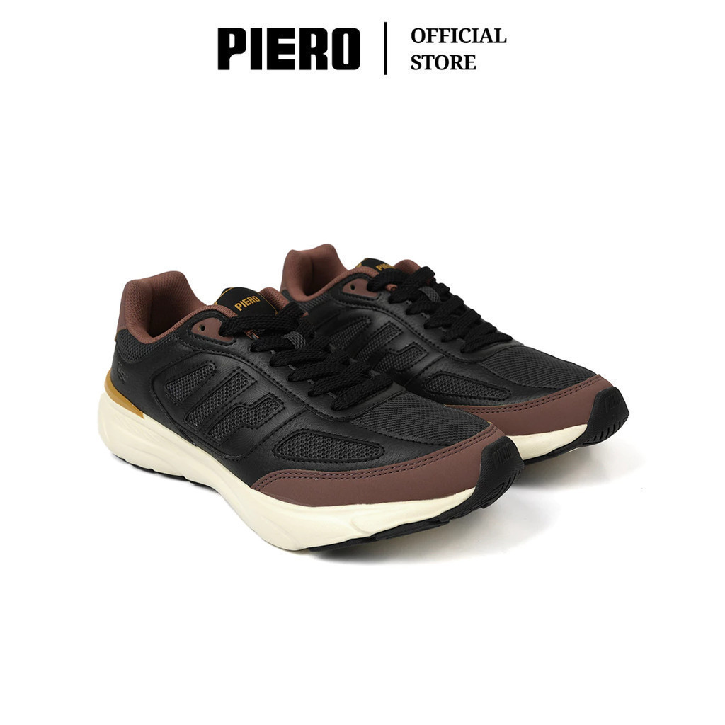 Jual PIERO SEPATU SNEAKERS PRIA JOGGER V54 CNY BLACK DARK GREY OFF ...