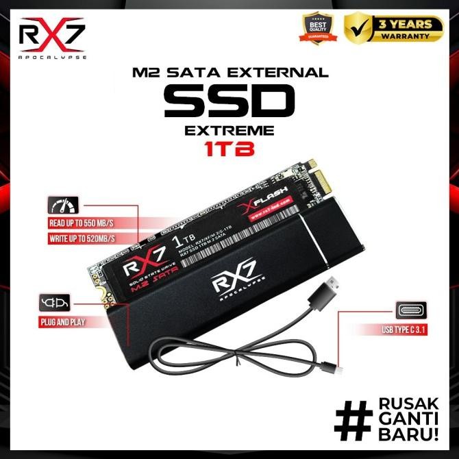 Jual CO SSD M2 SATA EXTERNAL 1TB RX7 / ENCLOSURE M2 SATA + M2 SATA 1TB ...