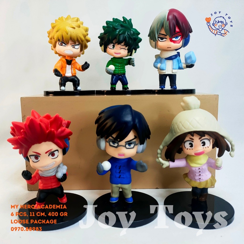 Jual BOKU NO HERO ACADEMIA CHIBI 6 PCS MY HERO ACADEMIA FIGURINE ...