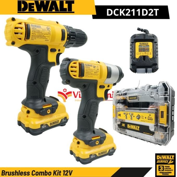 Jual Grosir Brushless Combo Kit Drill Driver Dcd710 + Impact Driver ...