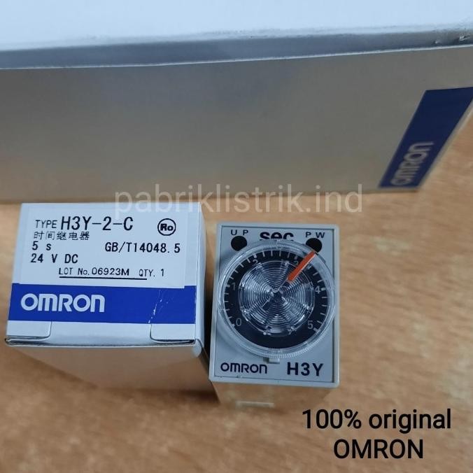 Jual Timer Relay H3Y 2 C 24Vdc 5S 5 Detik Omron Original H3Y2 Murah ...