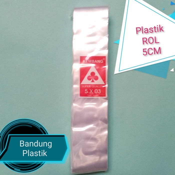Jual PREMIUM Plastik roll rollan lebar 5cm PP 03 / rol panjang / per ...