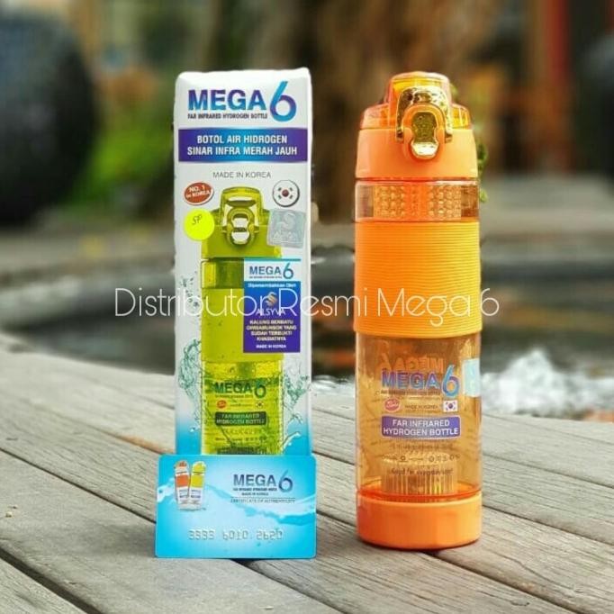 Jual Botol Minum Mega 6 Far Infrared Hydrogen Water 600ml asli 100% ...
