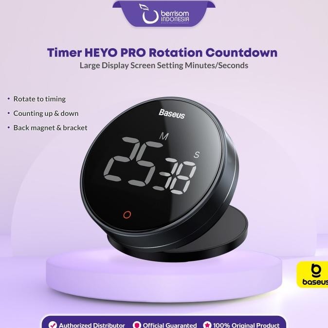 Jual Produk Baru!! Baseus Timer HEYO PRO Rotation Countdown Digital ...