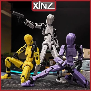 XiNZ Manekin Cetak 3D Action Figure Mainan Pergeseran Bentuk Bergerak Multi-Sendi
