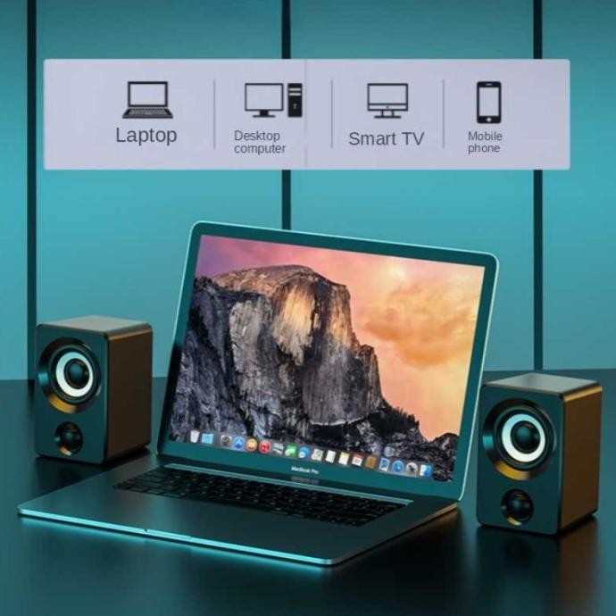 Jual Speaker Desktop Komputer Laptop Pc Usb Power 3.5Mm Audio Jack ...