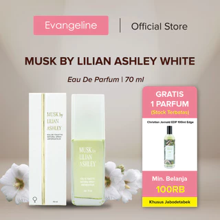 Musk by Lilian Ashley Eau de Toilette White 70ml | Parfum Wanita EDT - Parfum Tahan Lama Best Seller