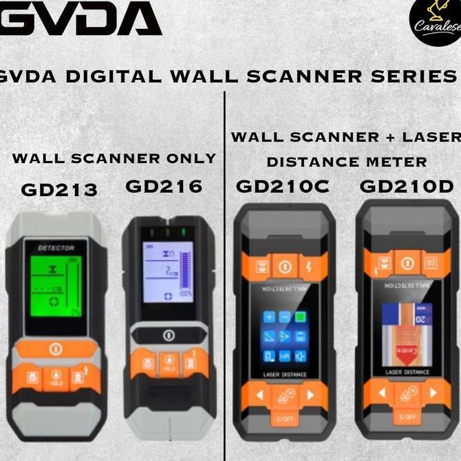 Jual BERKUALITAS GVDA WALL SCANNER + LASER DISTANCE METER KAYU BESI ...