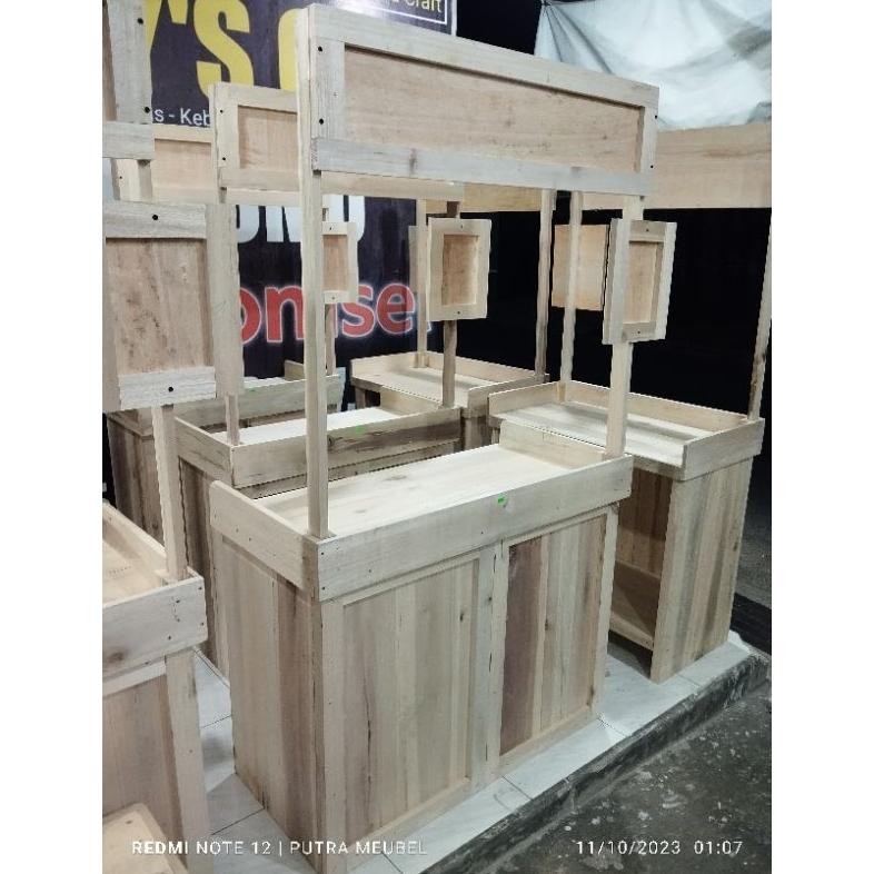 Jual xenn promo meja jualan lipat meja booth portable full kayu ...