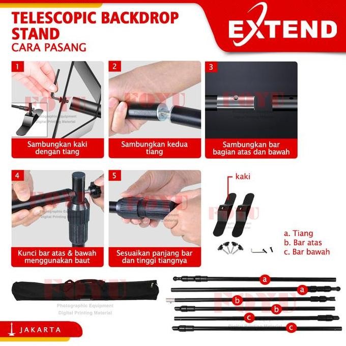 Jual Stand Standing Display Jumbo Banner Backdrop Background Pipa ...
