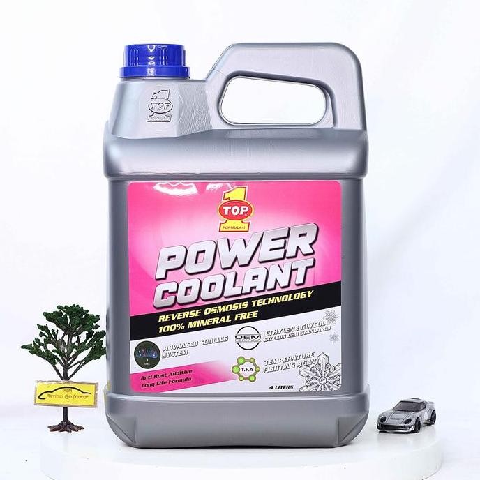Jual Top 1 Power Coolant Merah Muda 4L - Air Radiator Coolant Pink 4L ...
