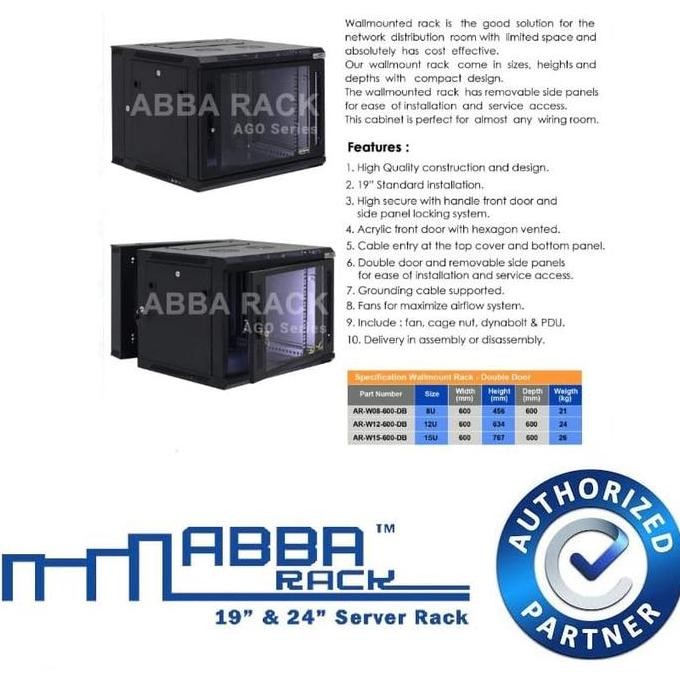 Jual Abba Rack Wallmount 19