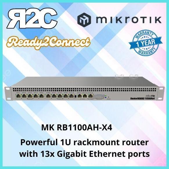 Jual Mikrotik Mk Rb1100Ahx4 Router 1U Rackmount New Stok | Shopee Indonesia