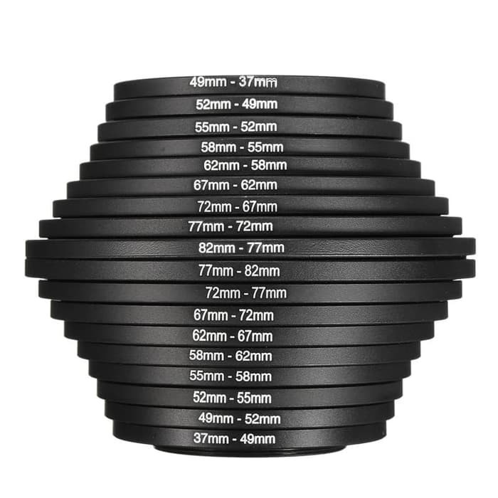 Jual Universal Step Up & Step Down Ring Set 37 82 mm | Shopee Indonesia