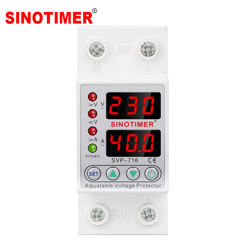 Jual New LCD Dual Display Circuit Breaker Adjustable Voltage Relay ...