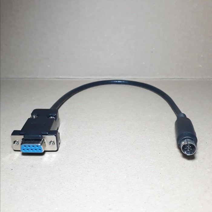 Jual KABEL SERIAL RS232 DB 9 PIN FEMALE to 8 PIN MINI DIN MALE 30 cm ...