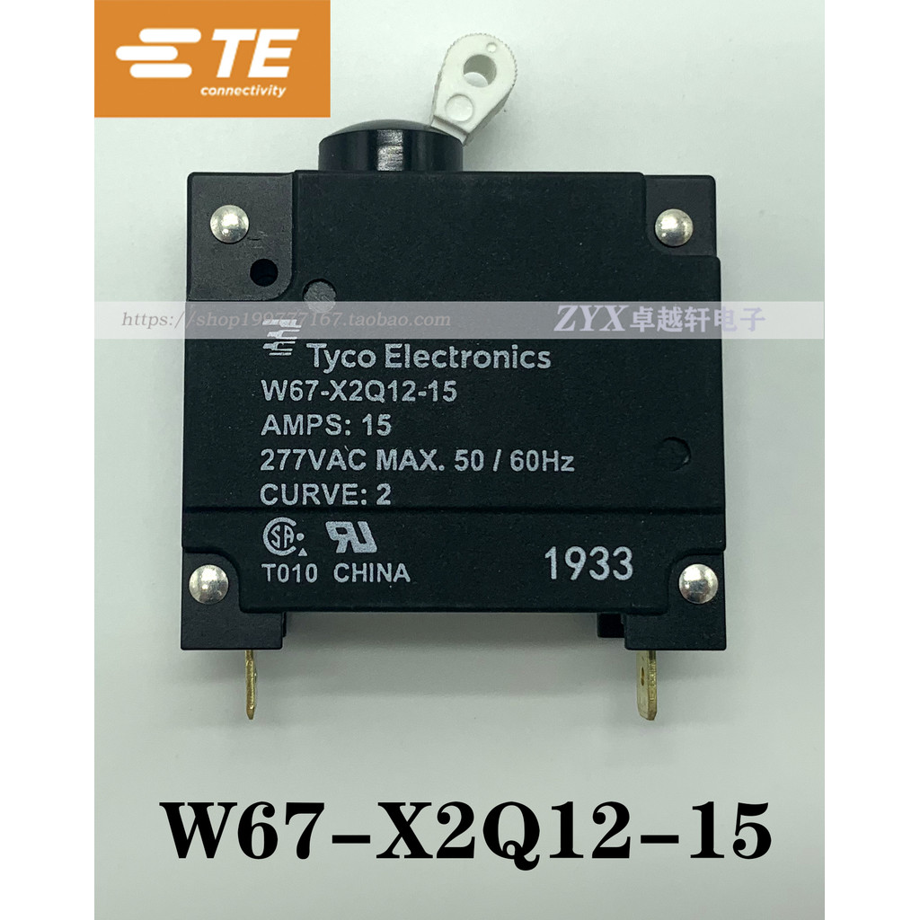 Jual NEW W67-X2Q12-15 5-1393252-6 Tyco Circuit Breaker Tandem Trip 15A ...