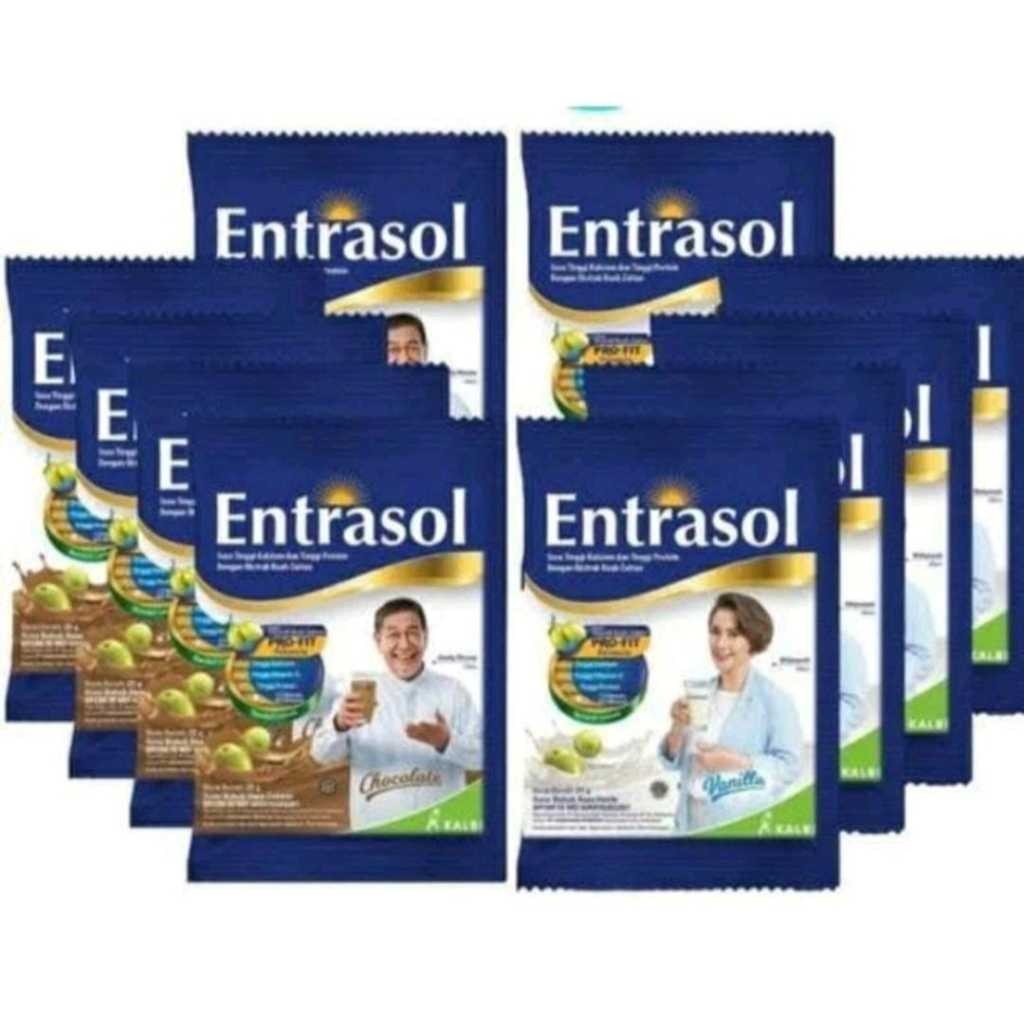 Jual Entrasol Susu Coklat Vanilla Renceng isi 10 | Shopee Indonesia
