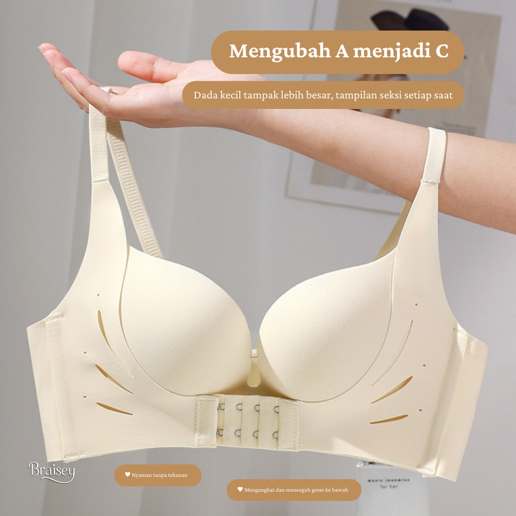 Jual BRAISEY BRA PUSH UP 3D DOUBLE KAIT NO KAWAT Busa Sangat Tebal ...