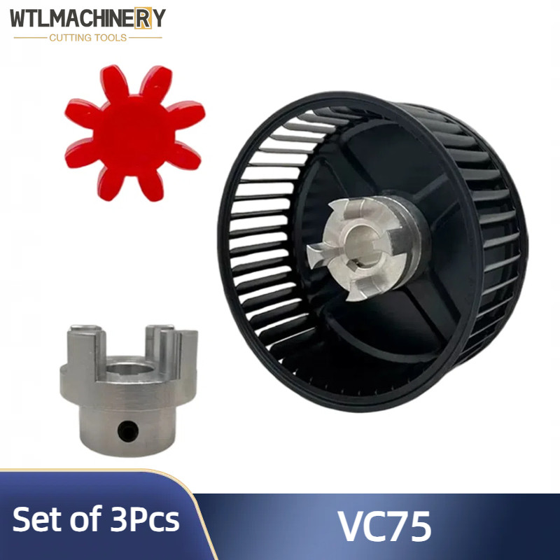 Jual SALE Set of 3Pcs VC75 Fan and Shaft Coupling for Vacuum Pump ...