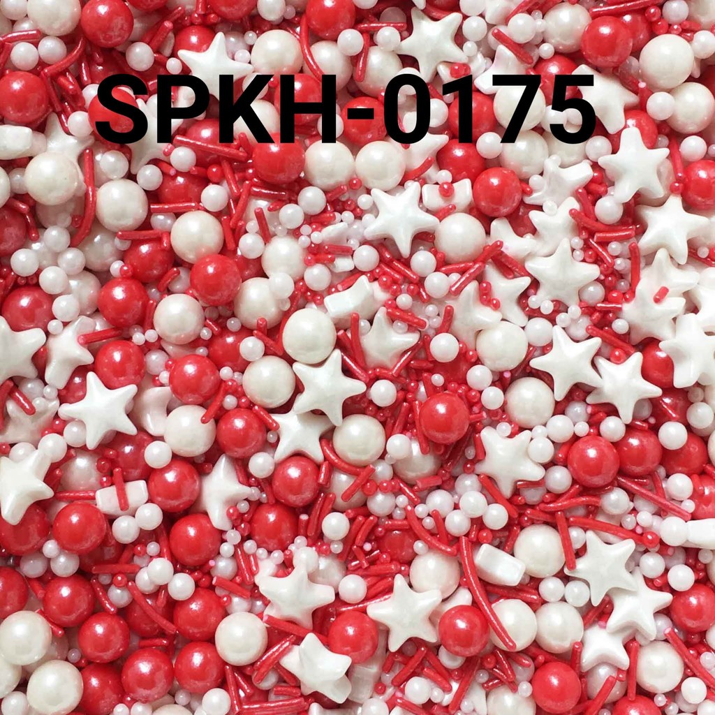 Jual SPKH-0175 Sprinkles sprinkle springkel 500gr mix merah putih ...