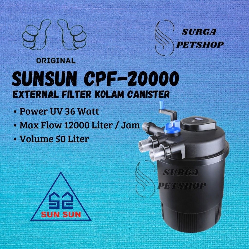DeWangTradeDD Set van 5 CPF/CPA-20.000 vijverschuim voor buitenvijverfilter, compatibel met SunSun Pond Filter Sponges High Efficiency Filter Sponge Gemakkelijk te vervangen vijverfilter schuimfilter