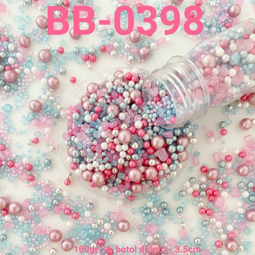 Jual BB-0398 Sprinkles springkel trimit 100gr batu permata rock sugar ...