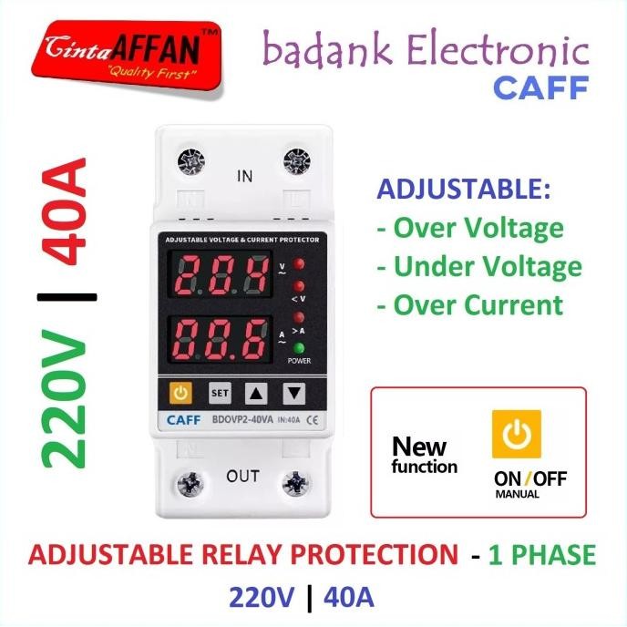 Jual HARGA DISC - Protection Relay 220V 40A ADJUSTABLE Over Under ...