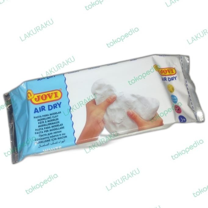 Jual JOVI AIR DRY MODELLING CLAY WHITE 500GR TANAH LIAT PUTIH BUKAN DAS ...