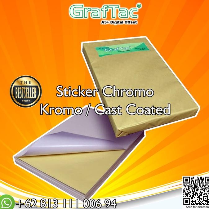 Jual Graftac Stiker Kromo Bontak Sticker Cast Coated A3+ - Pack ...