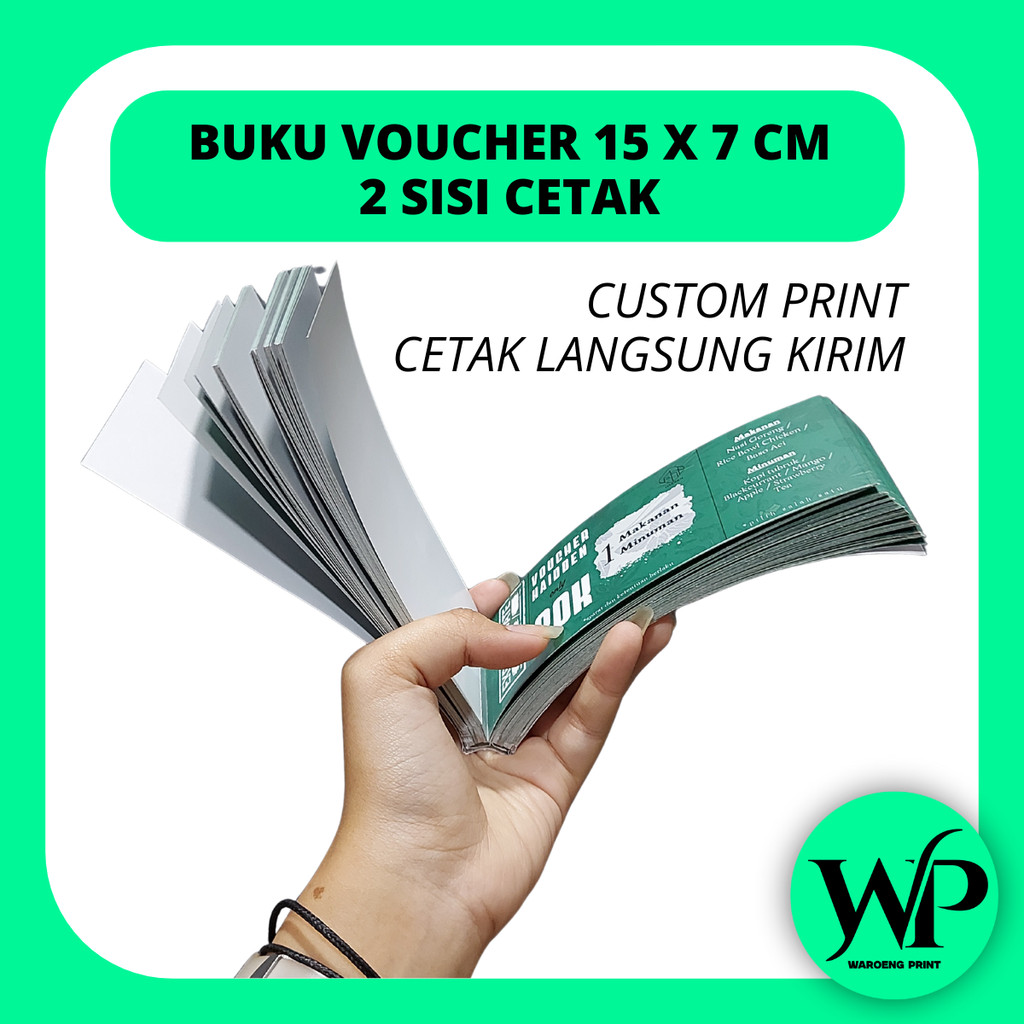 Jual Cetak Kupon 2 Sisi Ukuran 15x7 cm – Praktis untuk Promo, Undian ...
